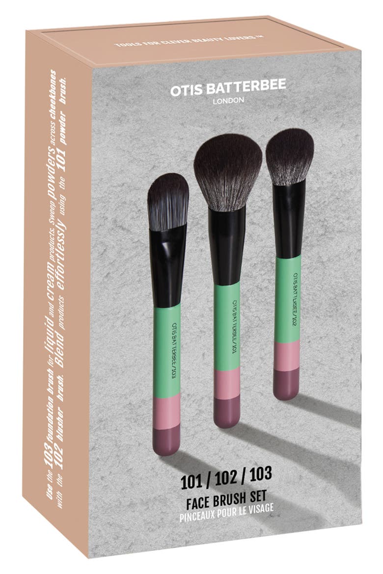 Face Makeup Brush Set, Alternate, color, VERDE