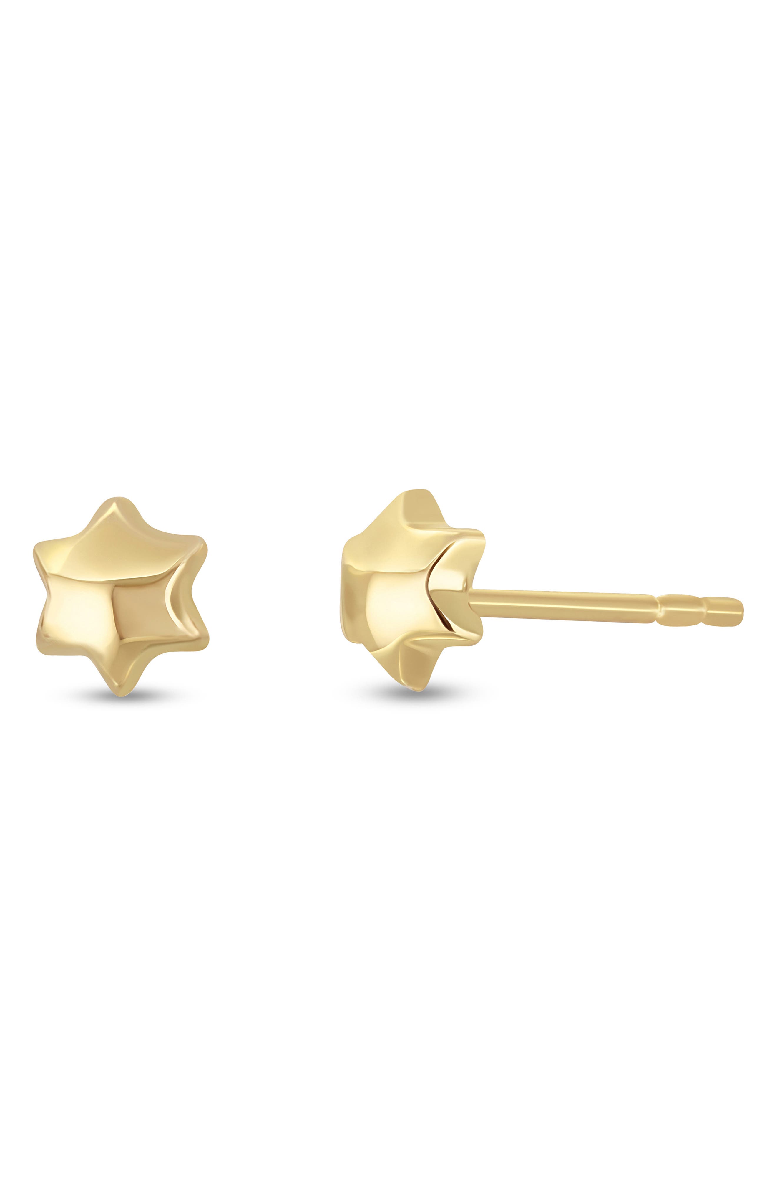 Bony Levy 14K Yellow Gold Star Stud Earrings
