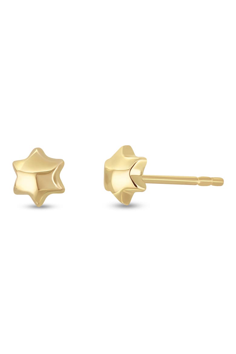 14K Yellow Gold Star Stud Earrings, Main, color, 14K YELLOW GOLD