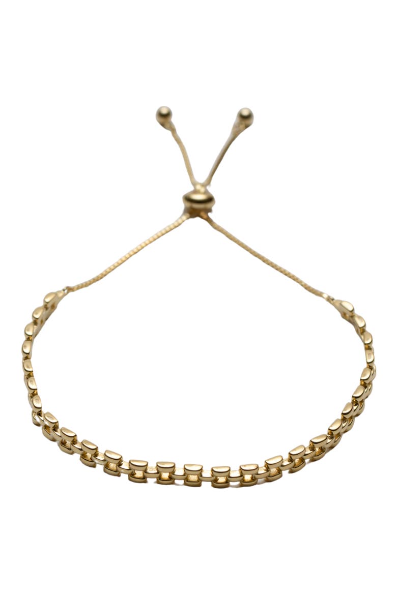 Dainty Panthera Slider Bracelet, Main, color, GOLD