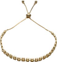 Argento Vivo Sterling Silver Dainty Panthera Slider Bracelet