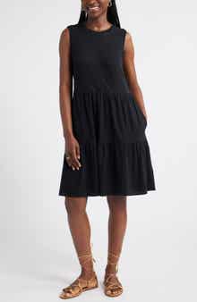 Caslon® Sleeveless Tiered Jersey Dress