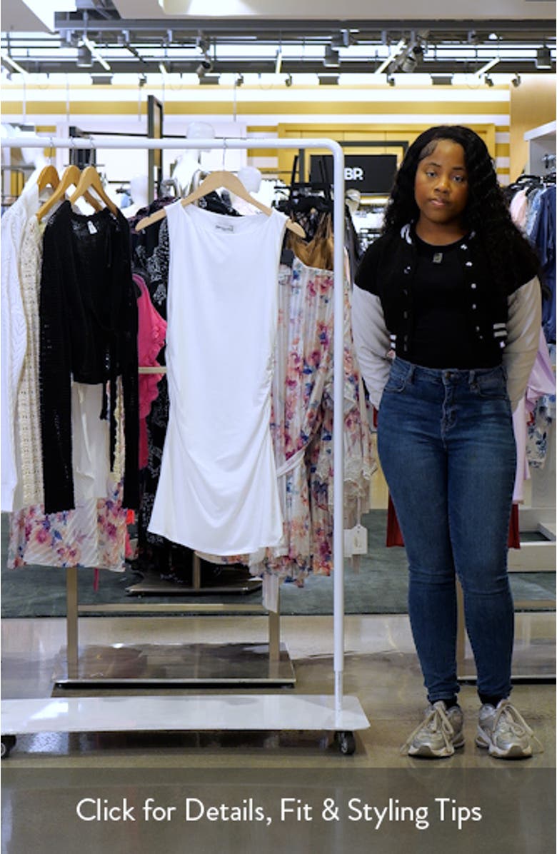 Eklund Ruched Jersey Minidress, sales video thumbnail