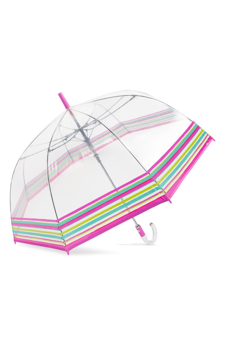 ShedRain Auto Open Bubble Stick Umbrella, Alternate, color, Sole Stripe
