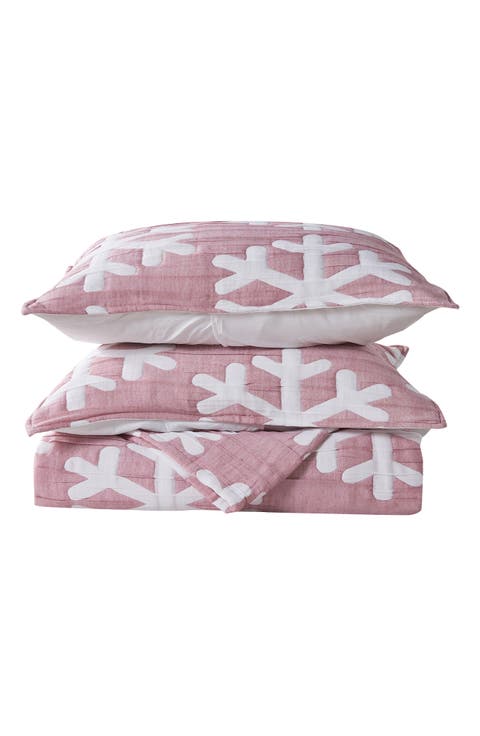 Matelass Snowflake Quilt Set