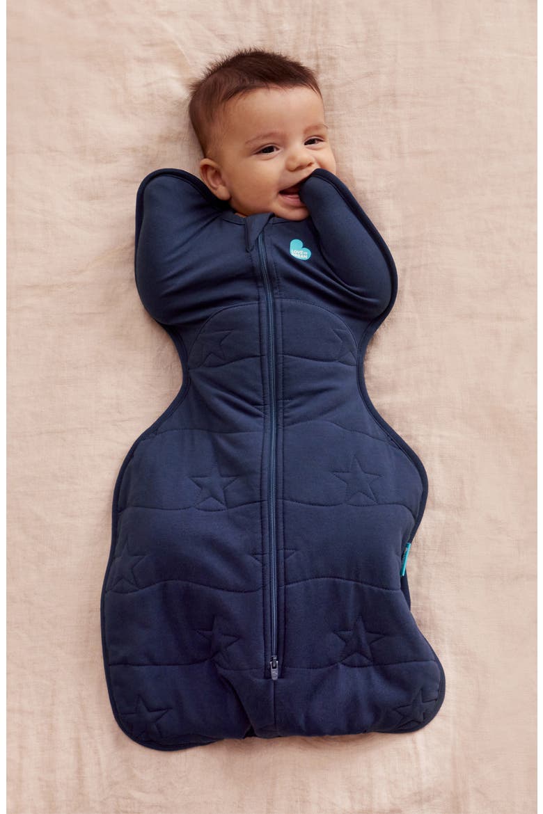 Swaddle Up™ Extra Warm 3.5 TOG Quilted Stretch Cotton Swaddle, Alternate, color, NAVY