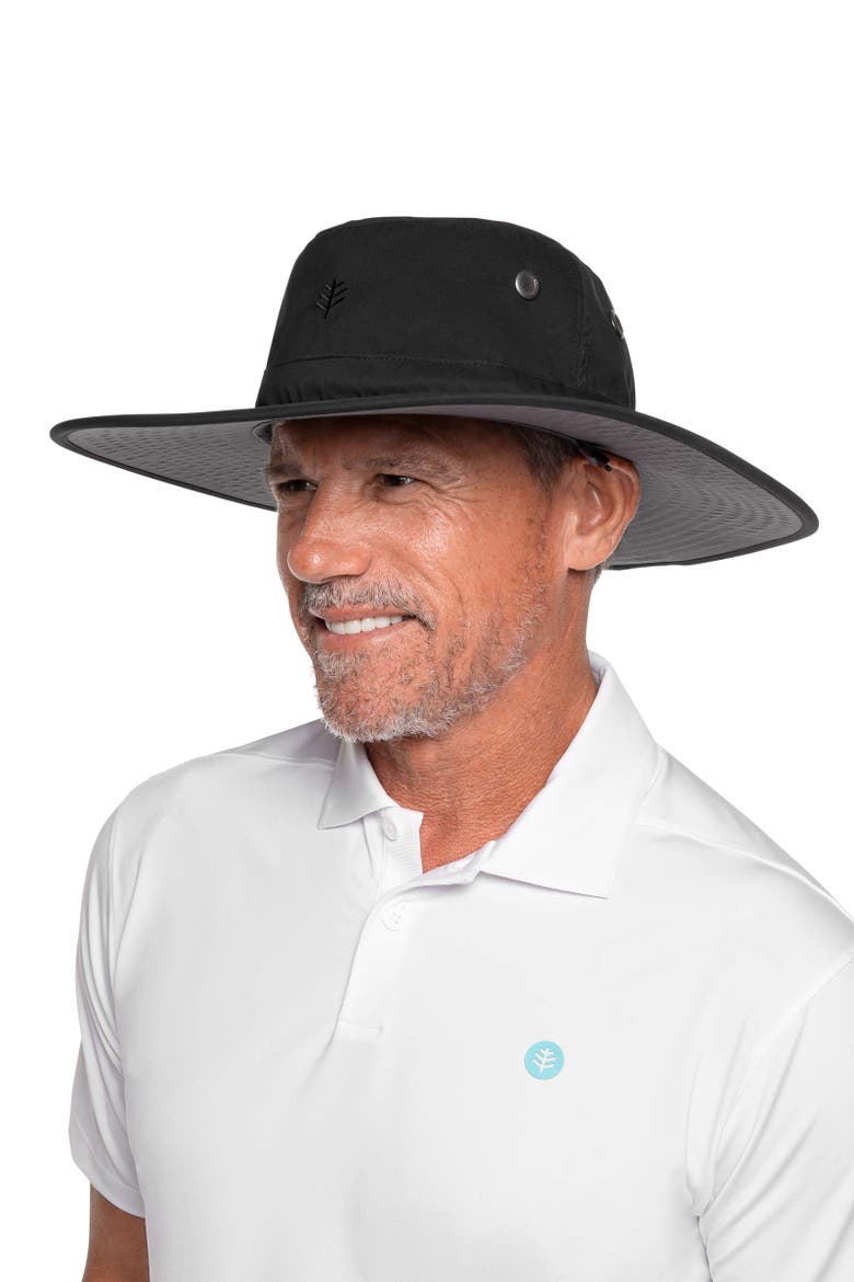 Leo Wide Brim Hiking Hat, UPF 50+ Sun Protection, Alternate, color, Black