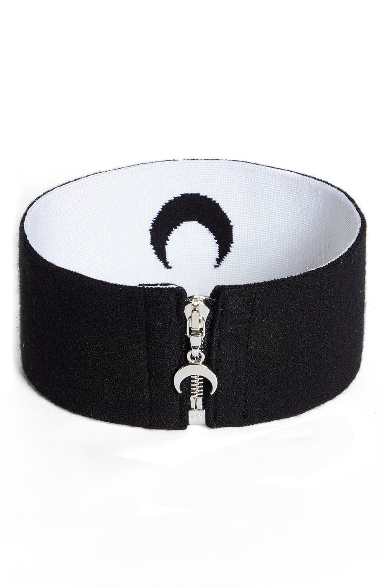 Marine Serre Moon Jacquard Choker, Alternate, color, 