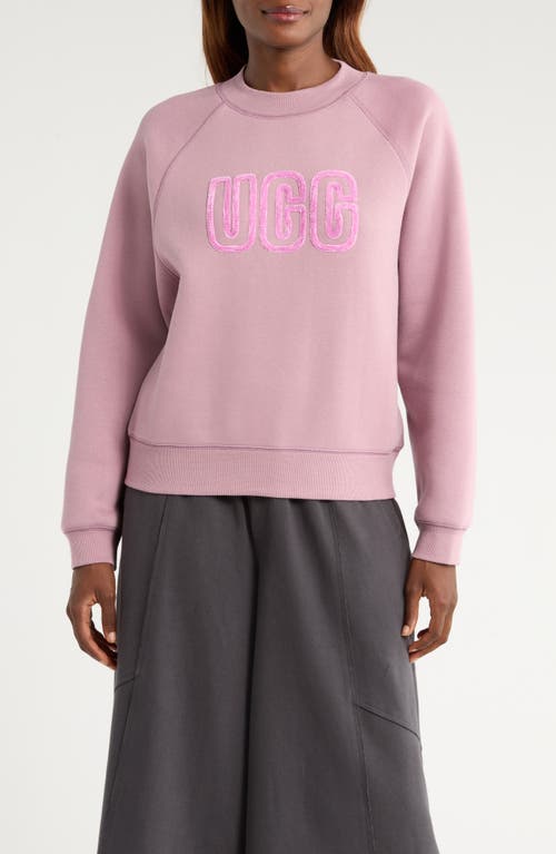 Ugg(r) Logo Crewneck Sweatshirt In Gray