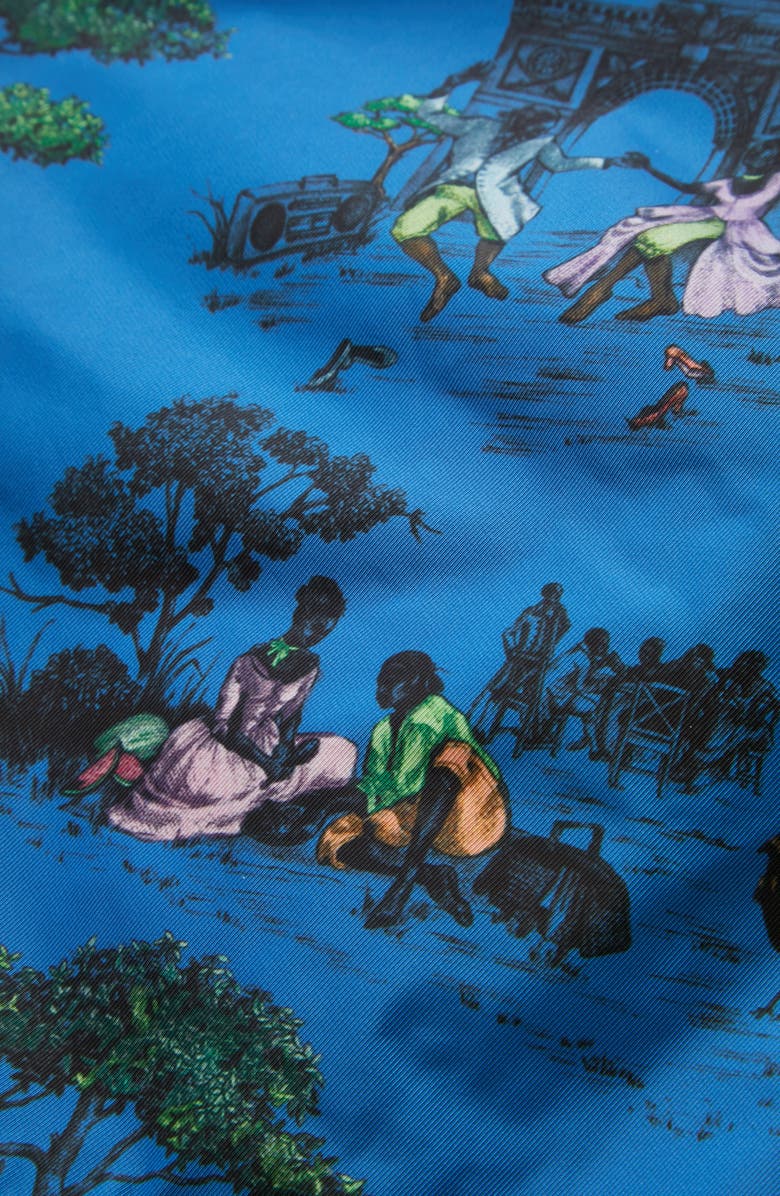 Union Los Angeles Sheila Bridges Harlem Toile Swim Trunks, Alternate, color, 