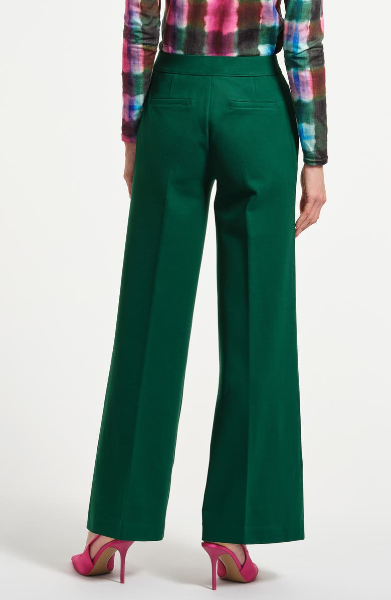 Isaac Mizrahi New York Wide Leg Ponte Pants, Alternate, color, Green