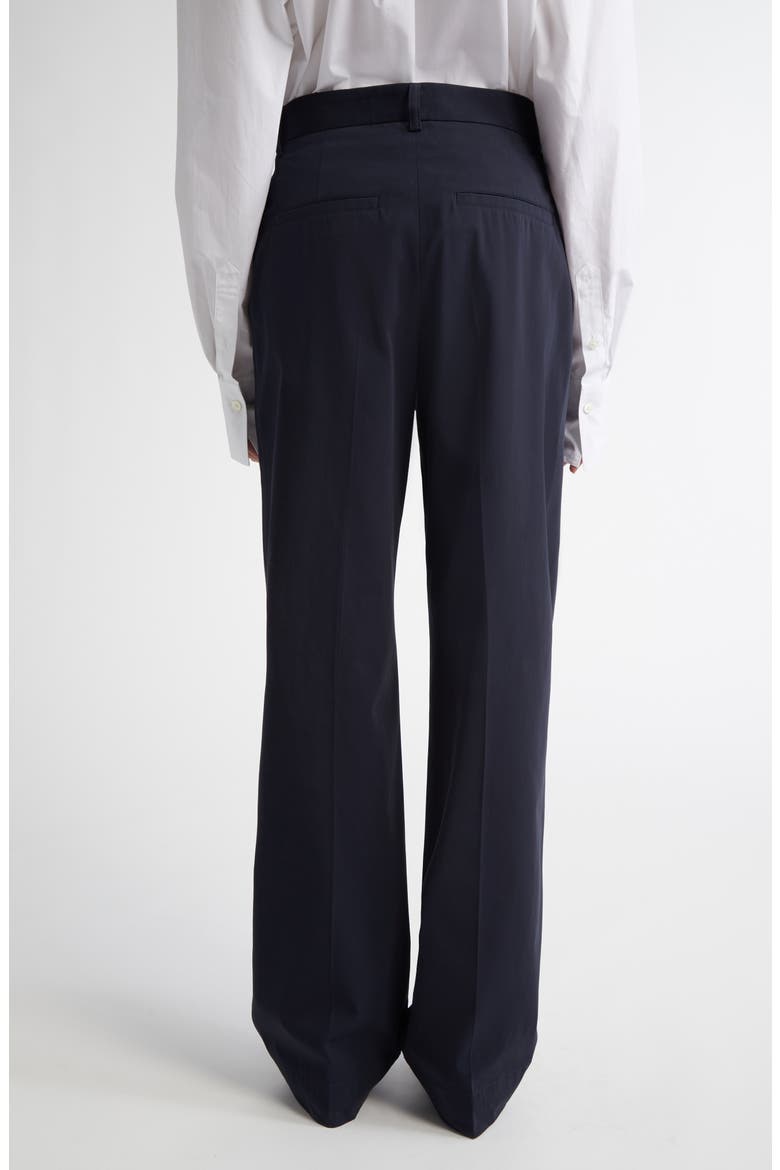 Pleated Straight Leg Trousers, Alternate, color, NIGHTFALL