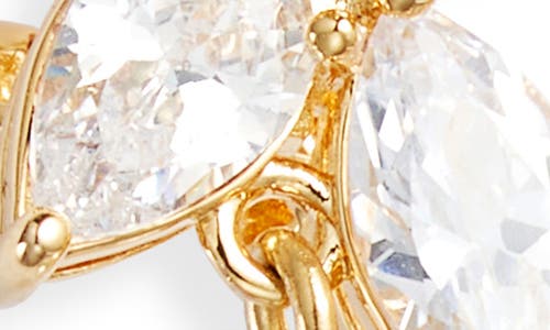 Nordstrom Cubic Zirconia & Faux Pearl Drop Earrings In Clear- White- Gold