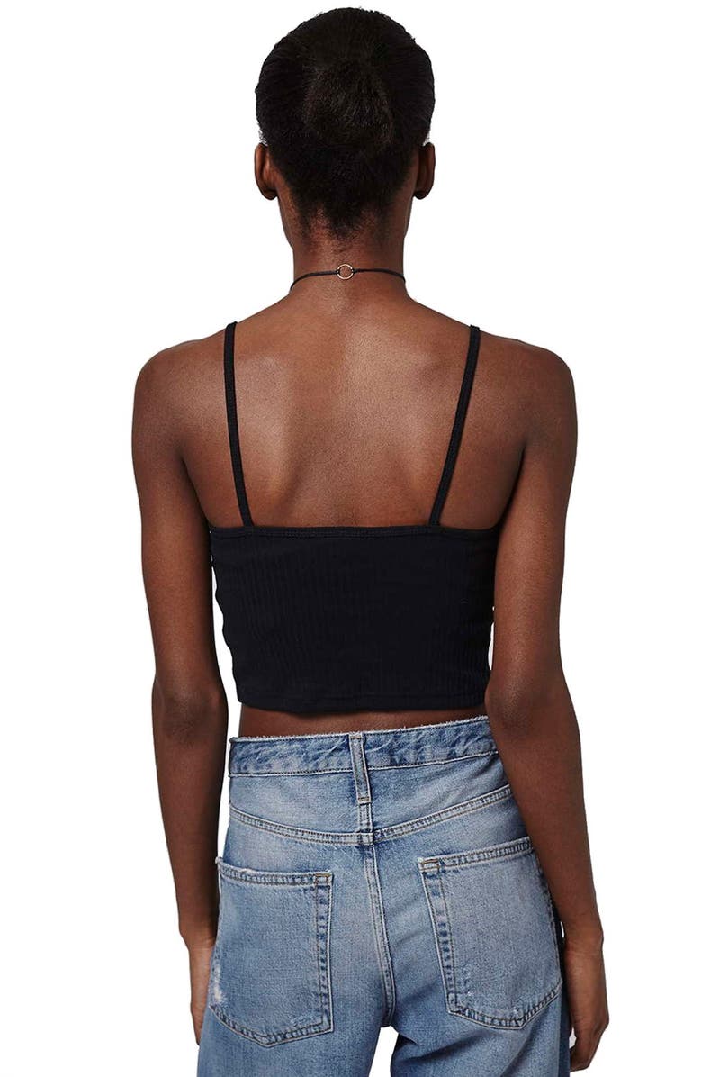 Topshop 'Bella' Crop Camisole, Alternate, color, 