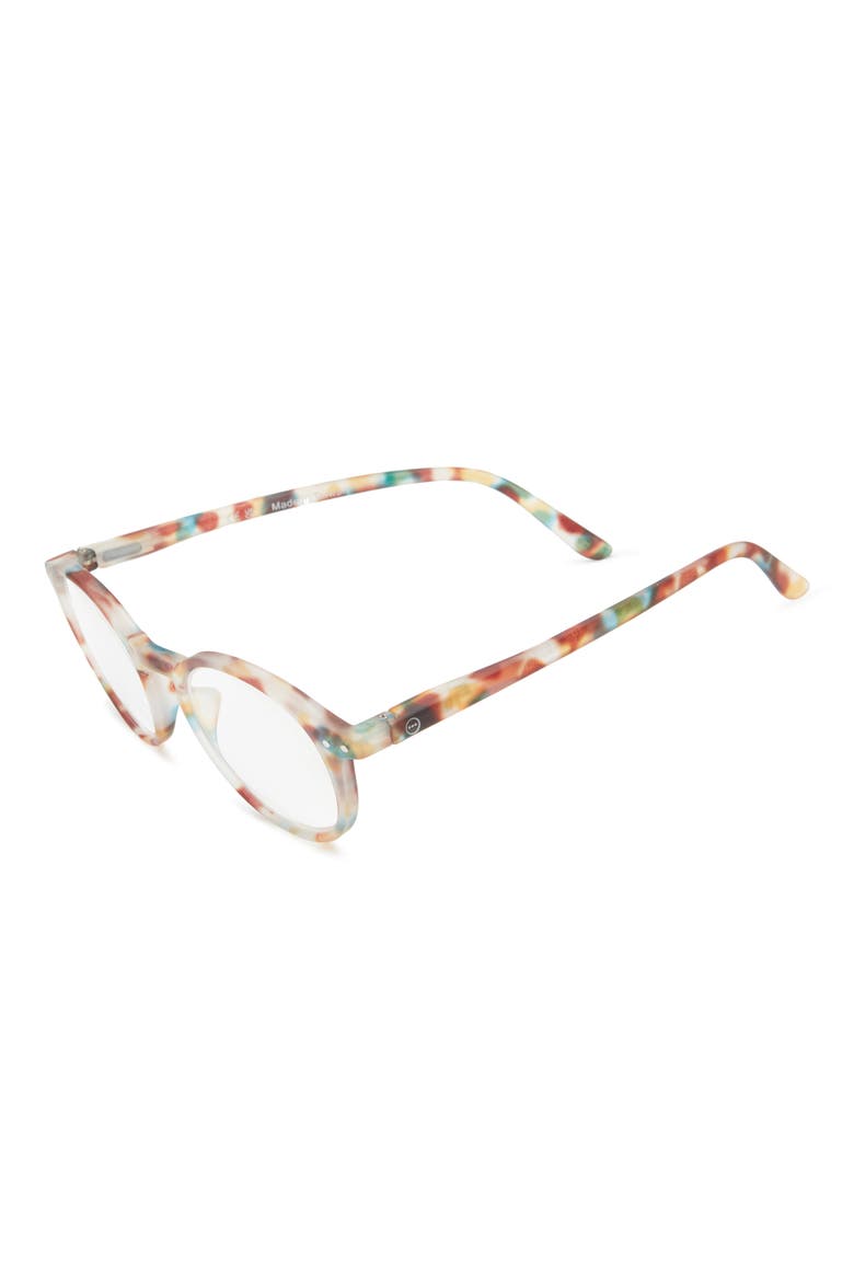 47mm Rectangular Reading Glasses, Alternate, color, BLUE TORTOISE/CLEAR