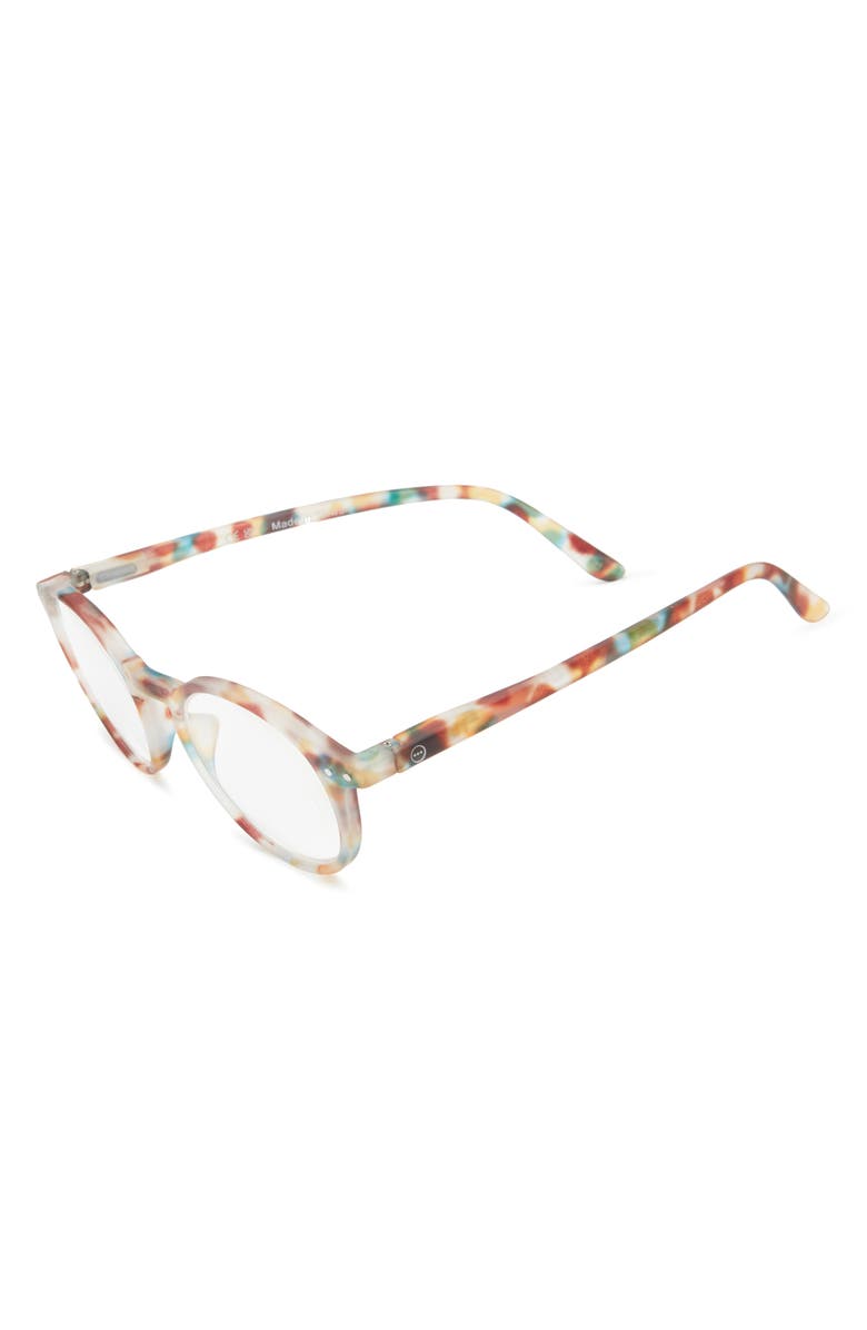 IZIPIZI 47mm Rectangular Reading Glasses, Alternate, color, Blue Tortoise