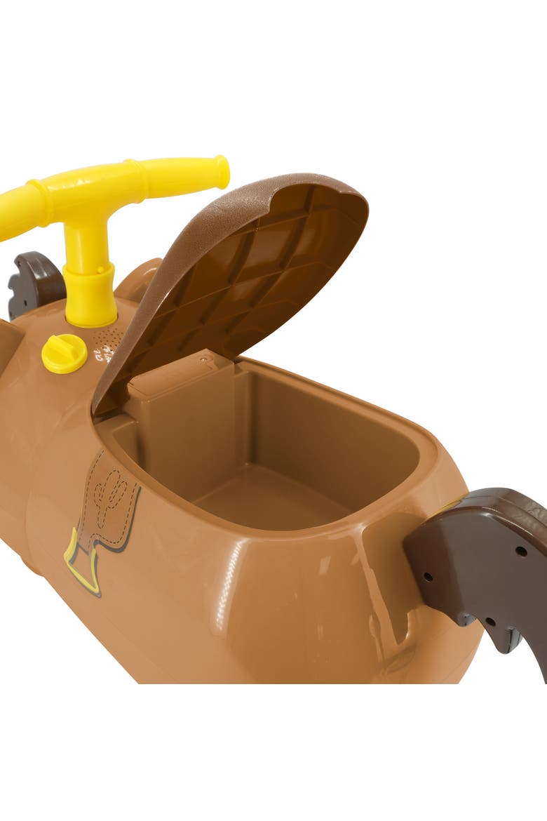 Lights & Sounds Zoom Ride-On Bullseye Disney Toy Story Vehicle, Alternate, color, Brown