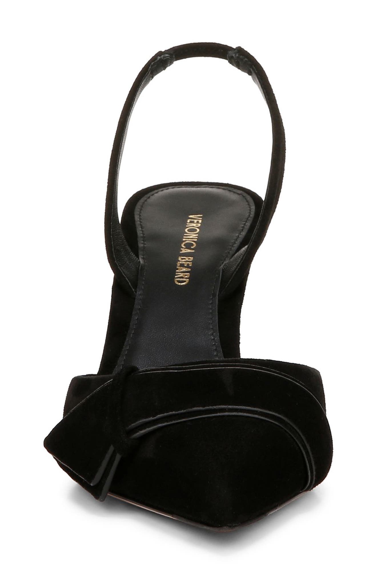 Veronica Beard Lisbeth Slingback Pointed Toe Pump, Alternate, color, Black