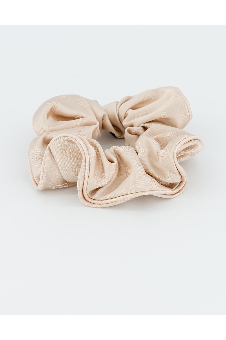 Amaretto Silk Scrunchie, Alternate, color, Beige