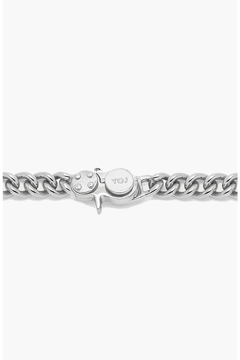 Loop Curb Chain Bracelet in Silver, Alternate, color, Silver