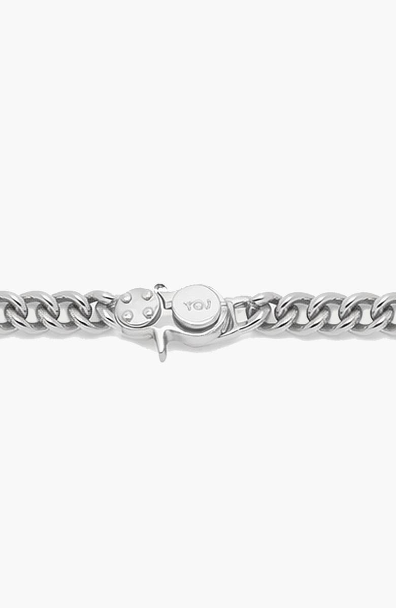 YOJ Loop Curb Chain Bracelet in Silver, Alternate, color, Silver
