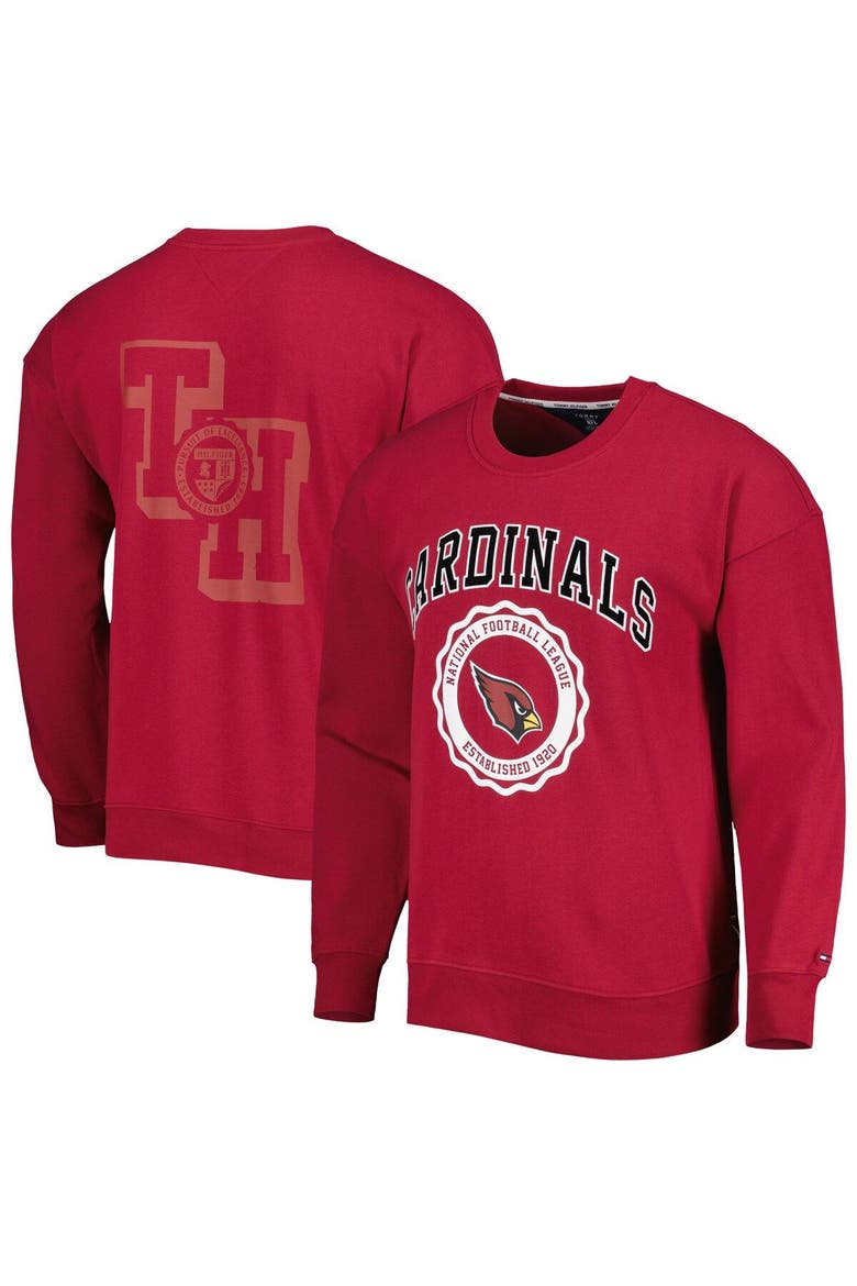 Men's Tommy Hilfiger Cardinal Arizona Cardinals Ronald Crew Sweatshirt, Main, color, Cardinal