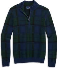 vineyard vines Kids' Blackwatch Boathouse Quarter Zip Pullover