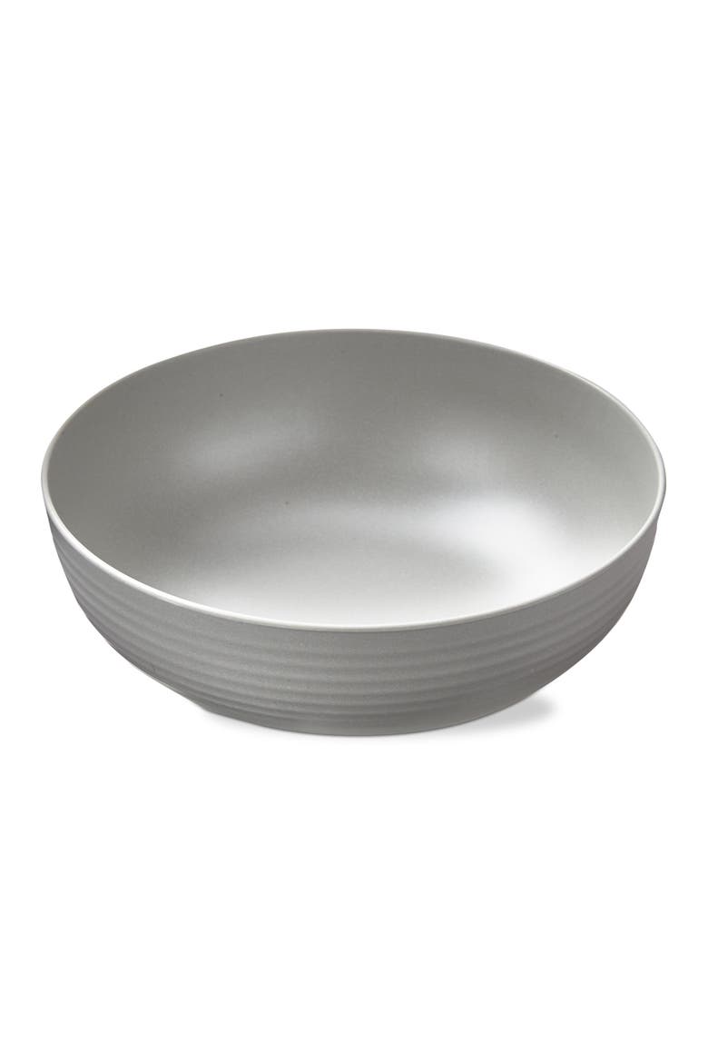 Light Grey Brooklyn Melamine Serving Bowl Dishwasher Safe, Main, color, Gray