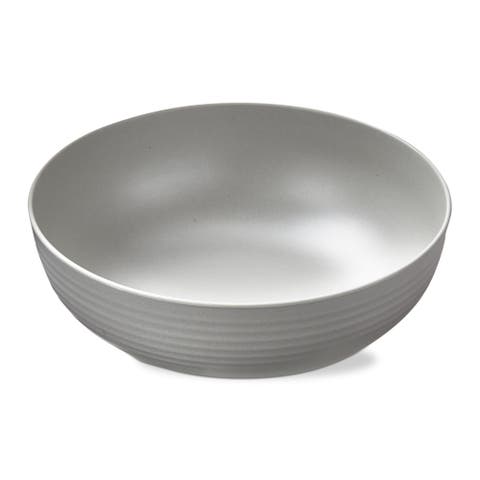 Light Grey Brooklyn Melamine Serving Bowl Dishwasher Safe