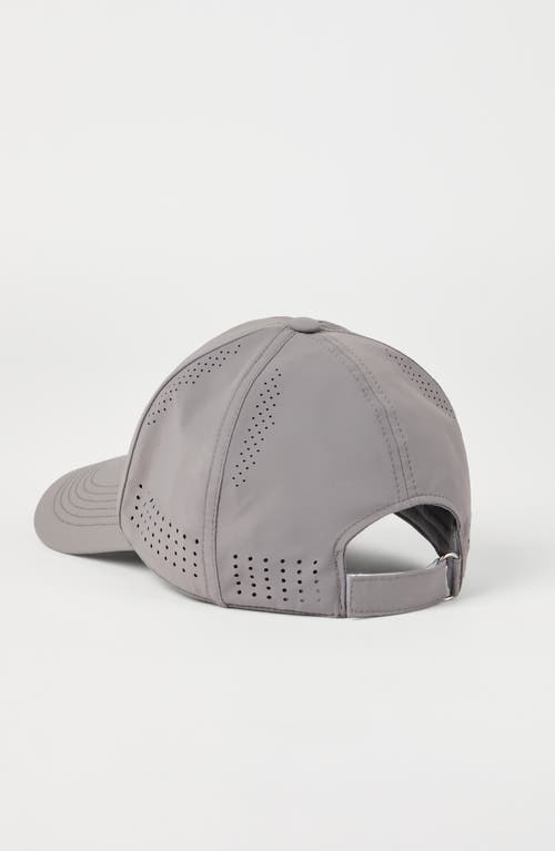 Brunello Cucinelli Baseball Cap With Logo In Grey