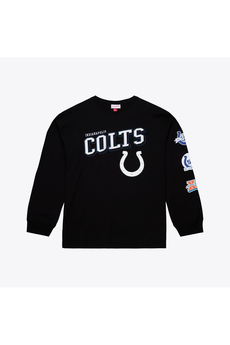 Men's Mitchell & Ness  Black Indianapolis Colts Big & Tall Training Camp Long Sleeve T-Shirt, Main, color, Black