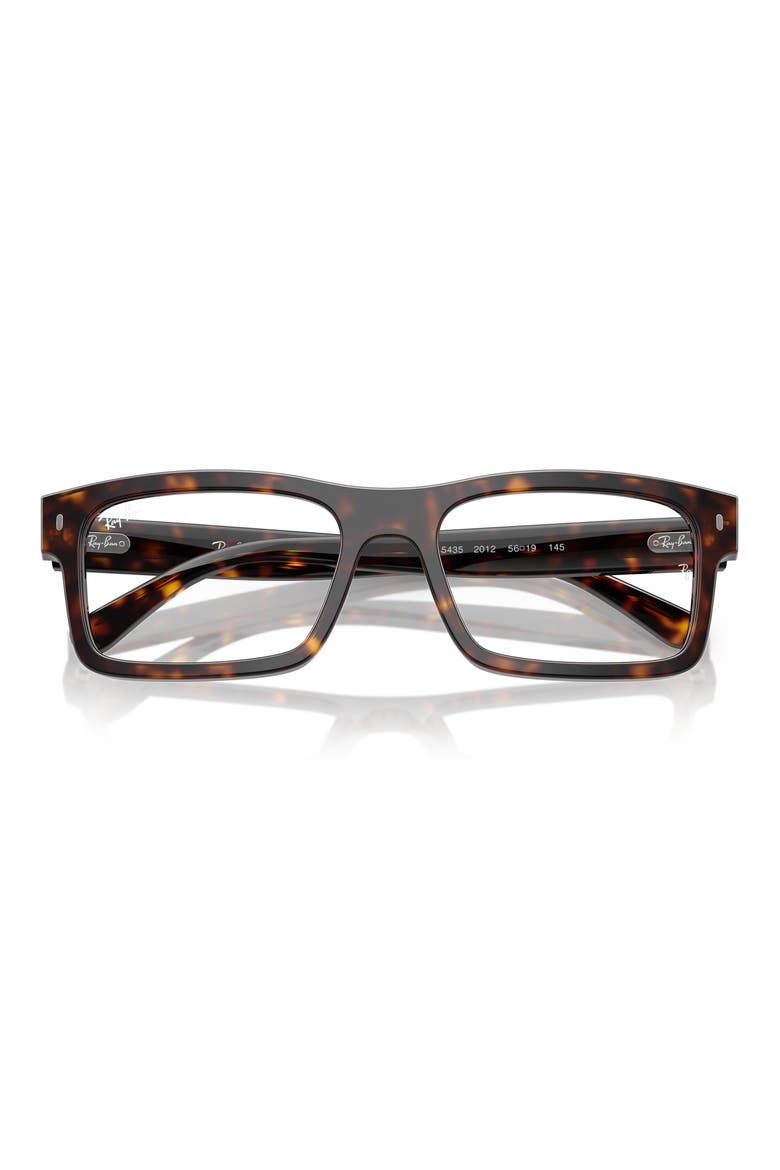 54mm Rectangular Optical Glasses, Alternate, color, HAVANA