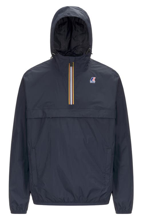 K-way Le Vrai 4.0 Leon Water Repellent Anorak In Blue Depth