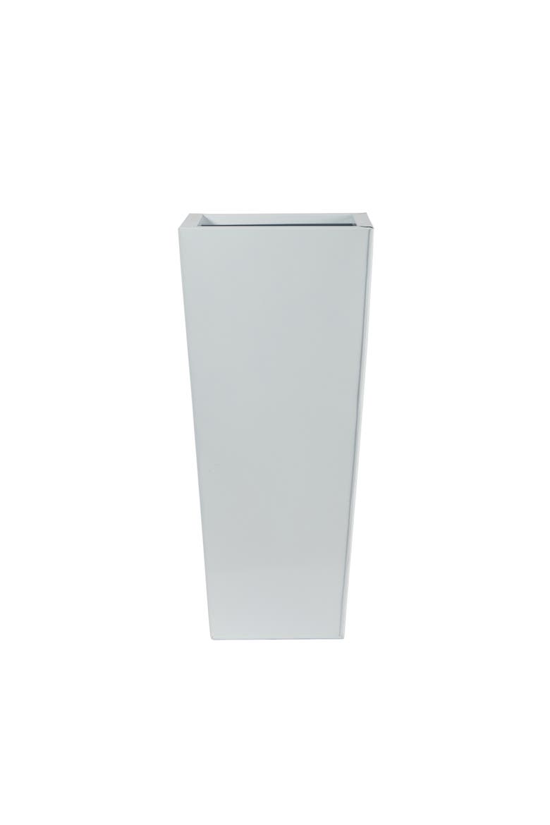 22-in Decorative Metal Tower Planter, Main, color, White
