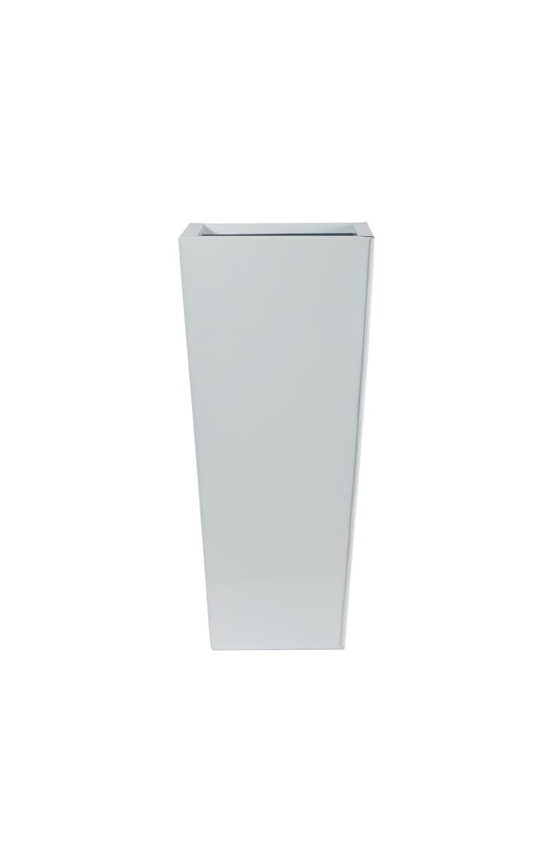 NEARLY NATURAL 22-in Decorative Metal Tower Planter, Main, color, White