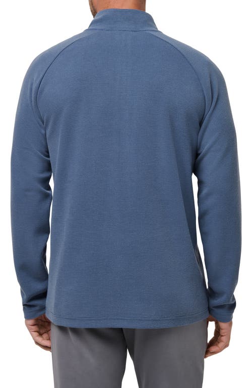 Travismathew Thermal Quarter Zip Pullover In Blue