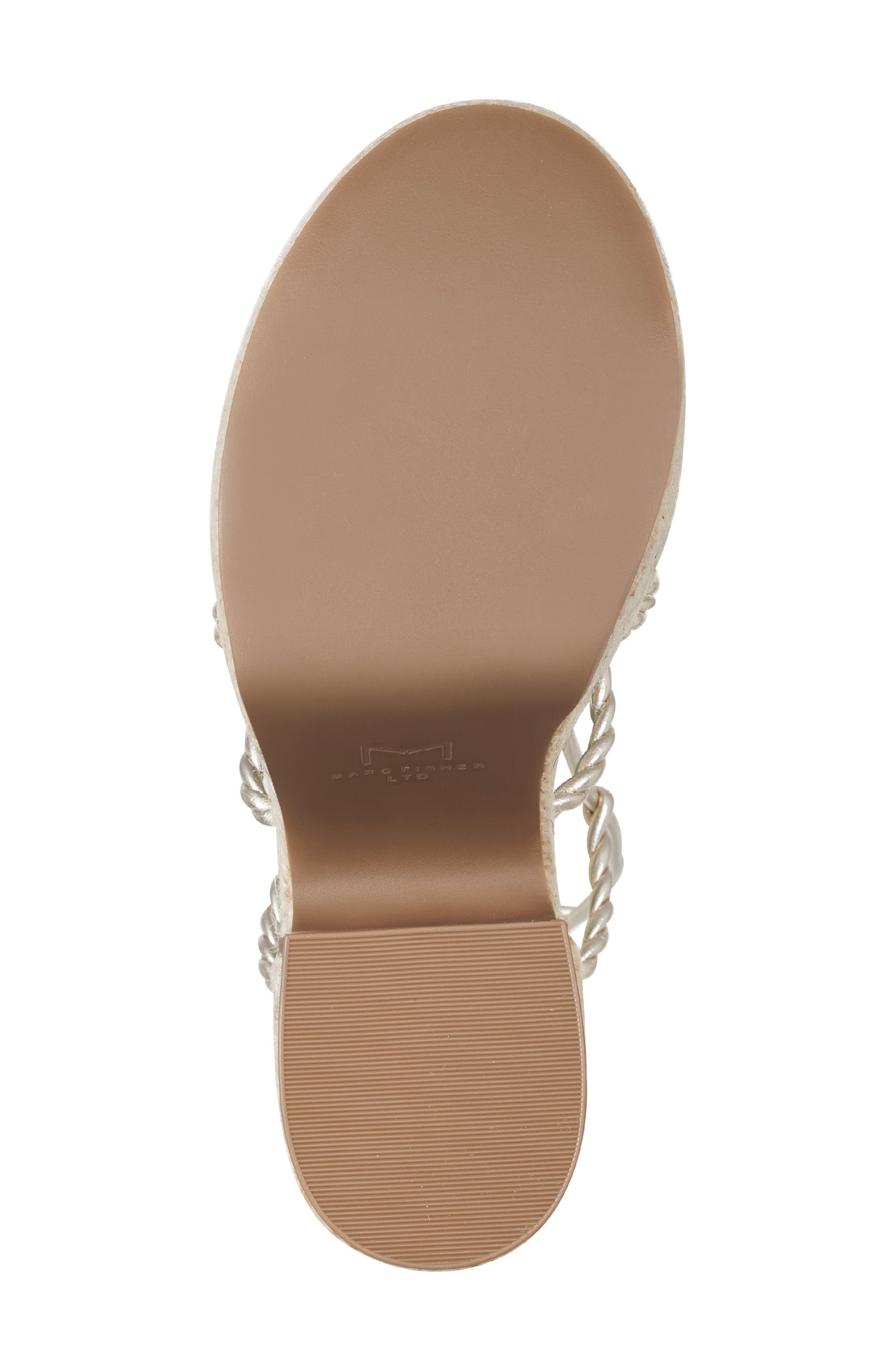 Marc Fisher LTD Oliver Platform Sandal, Alternate, color, Gold
