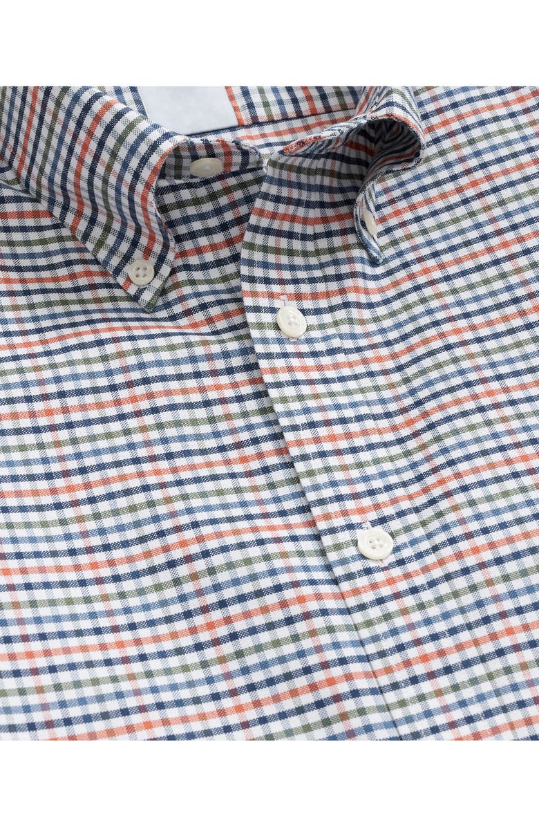 Brooks Brothers Gingham Check Wrinkle Resistant Stretch Cotton Button-Down Shirt, Alternate, color, Multicheck