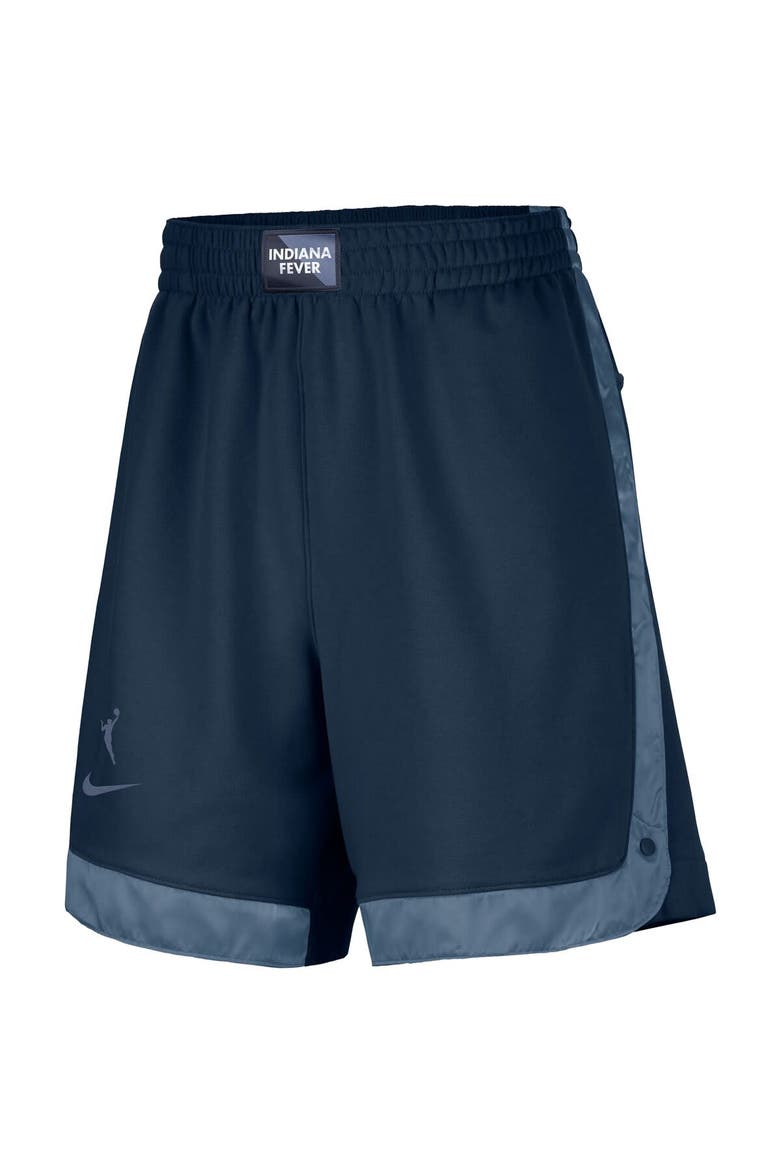 Women's Nike  Navy Indiana Fever Fly Basketball Tri-Blend Fleece Shorts, Alternate, color, Navy
