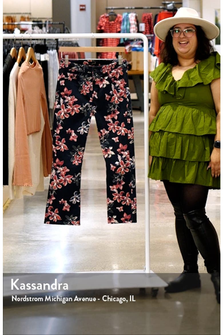 Floral Kick Crop Jeans video