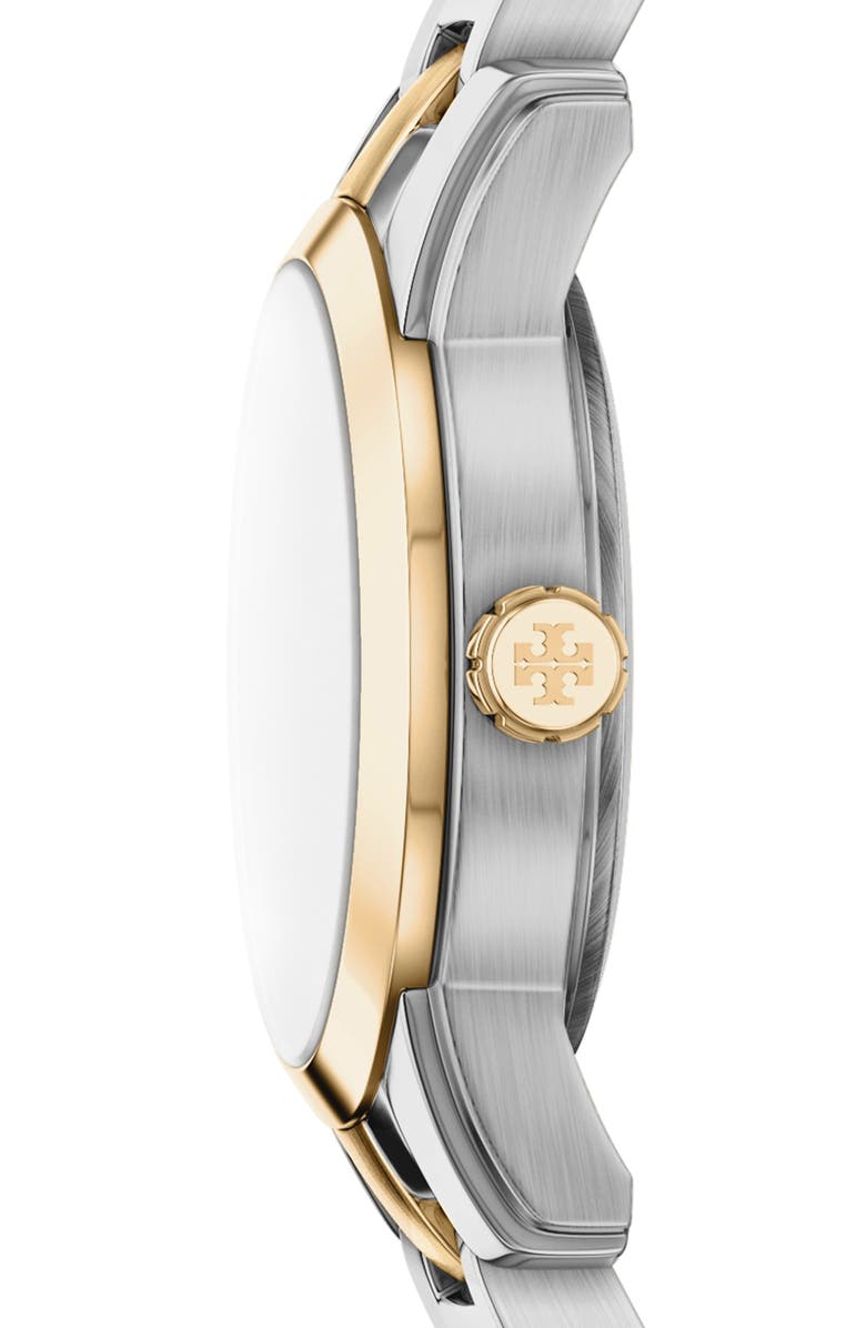 Tory Burch The Mini Miller Bracelet Watch, 22mm, Alternate, color, Two Tone