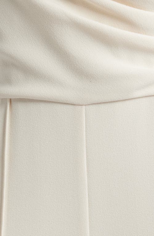 Vince Camuto Signature Stretch Crepe Jumpsuit In White