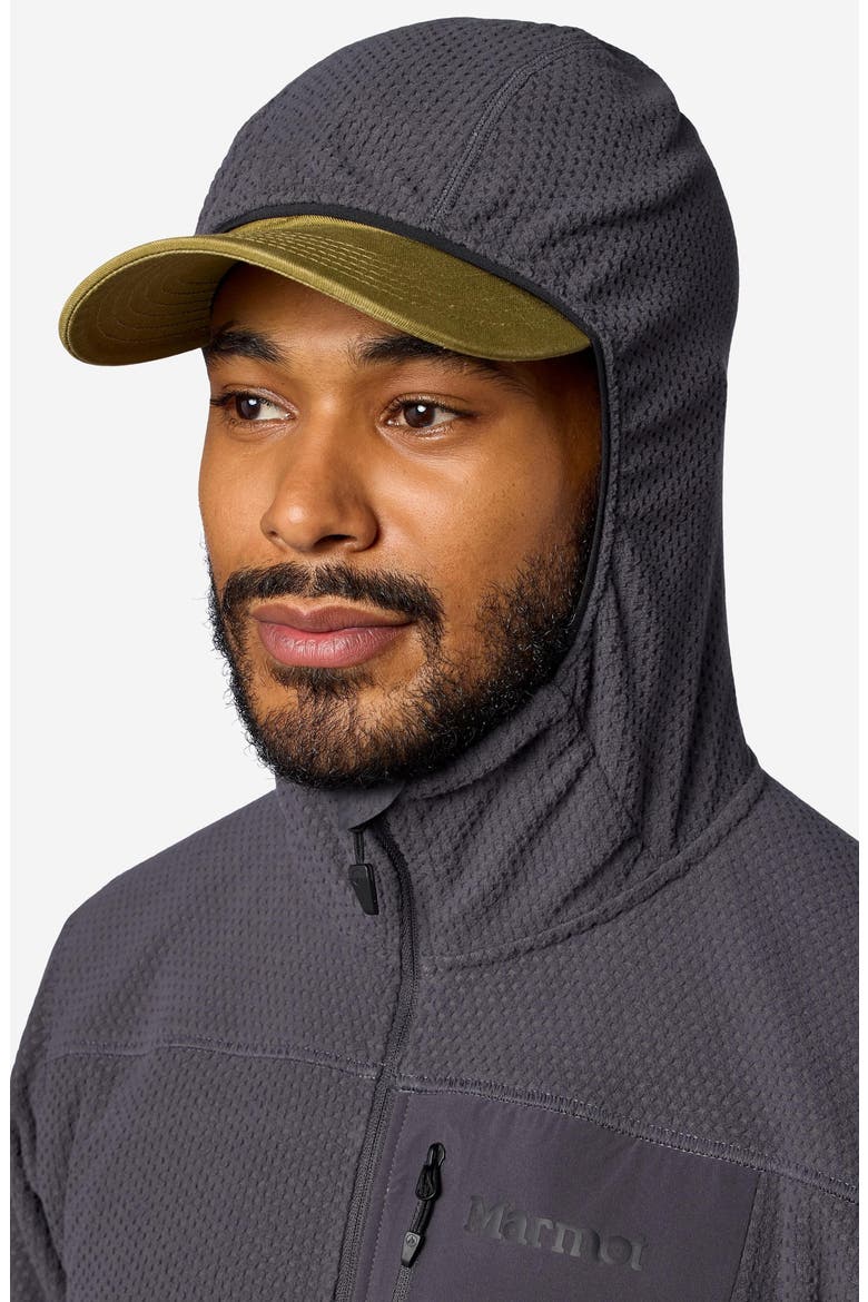 AirFleece Zip Hoodie, Alternate, color, BLACKENED