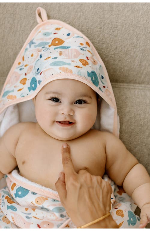 Loulou Lollipop Print Muslin Hooded Towel & Washcloth Set