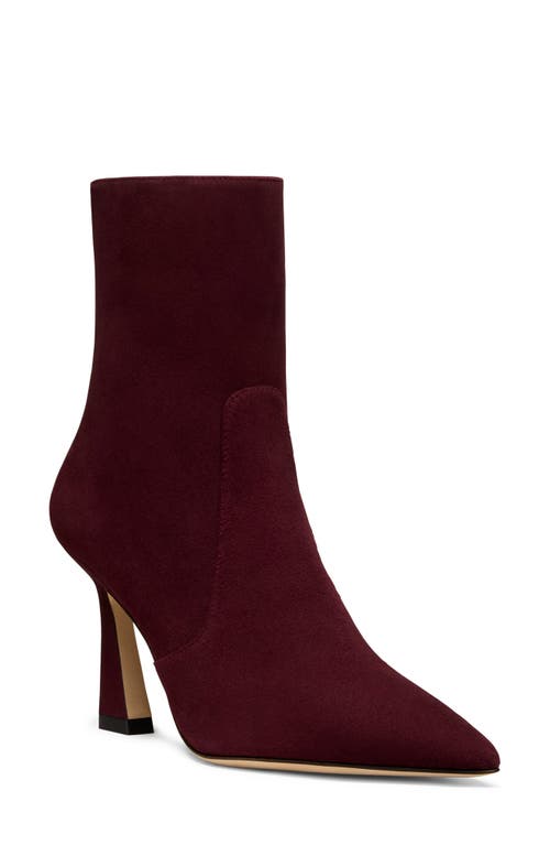 Stuart Weitzman Vinnie 85 Zip Bootie In Red