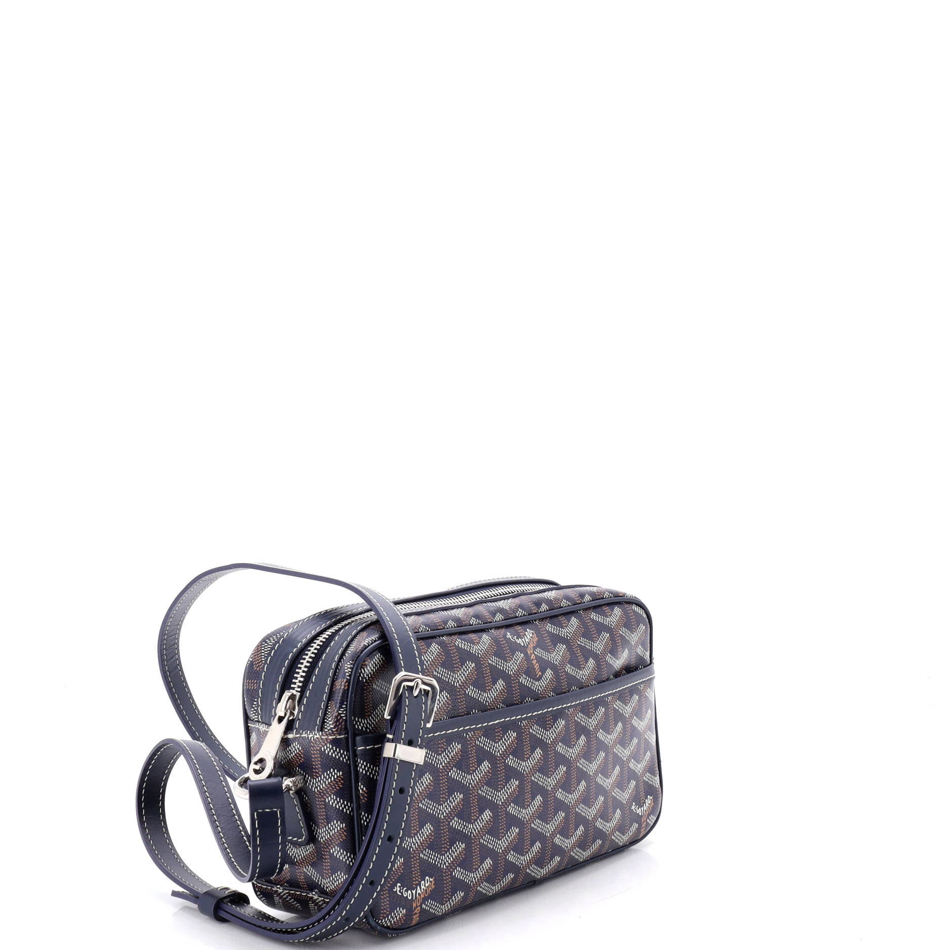 Pre-Owned Goyard Cap Vert Bag Coated Canvas, Alternate, color, Blue