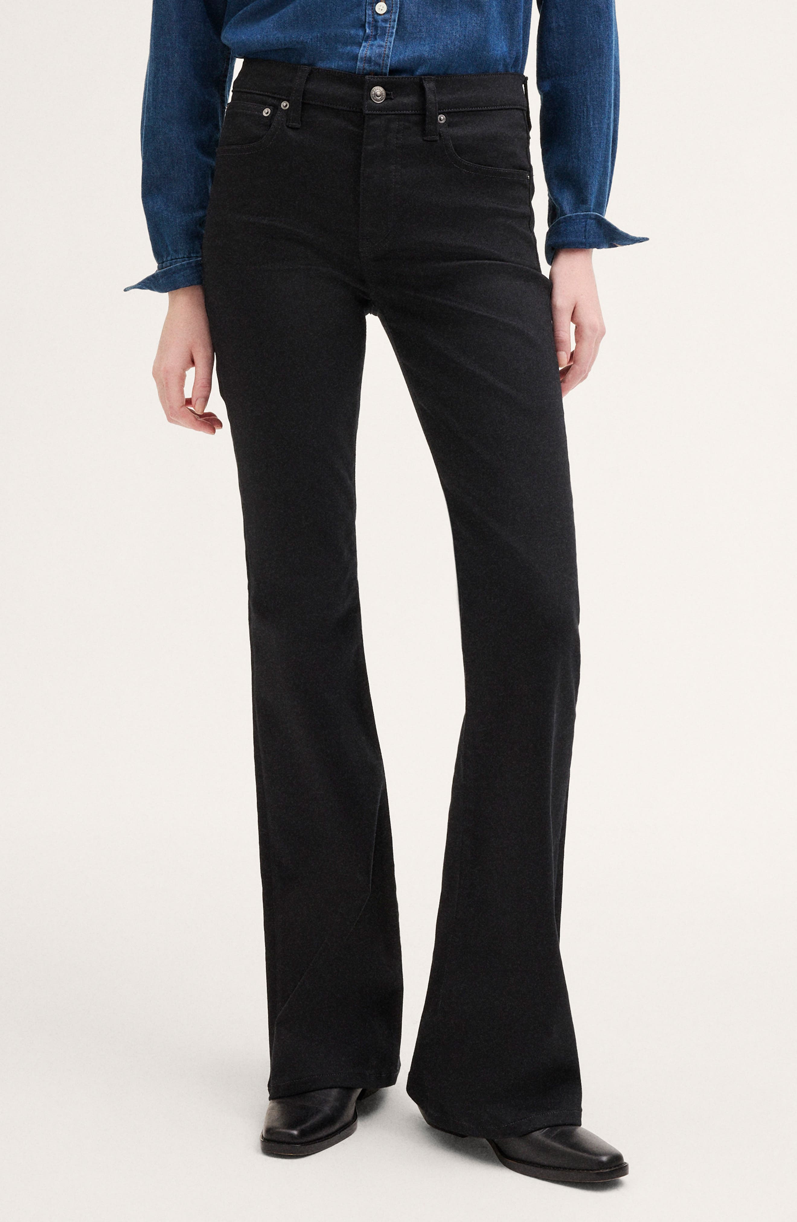 selected BLACK RINSE WASH