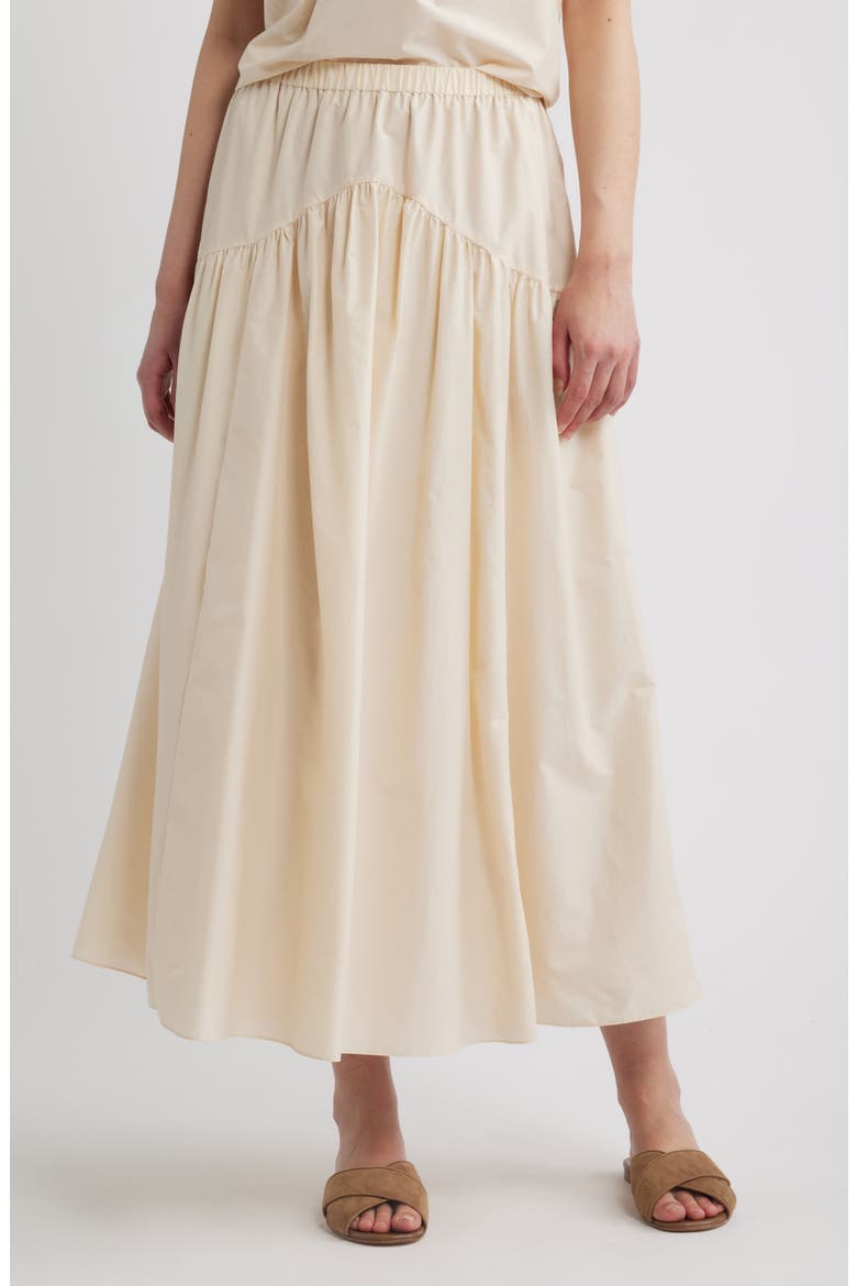 Theory Cotton Blend Midi Skirt (Women) | Nordstrom