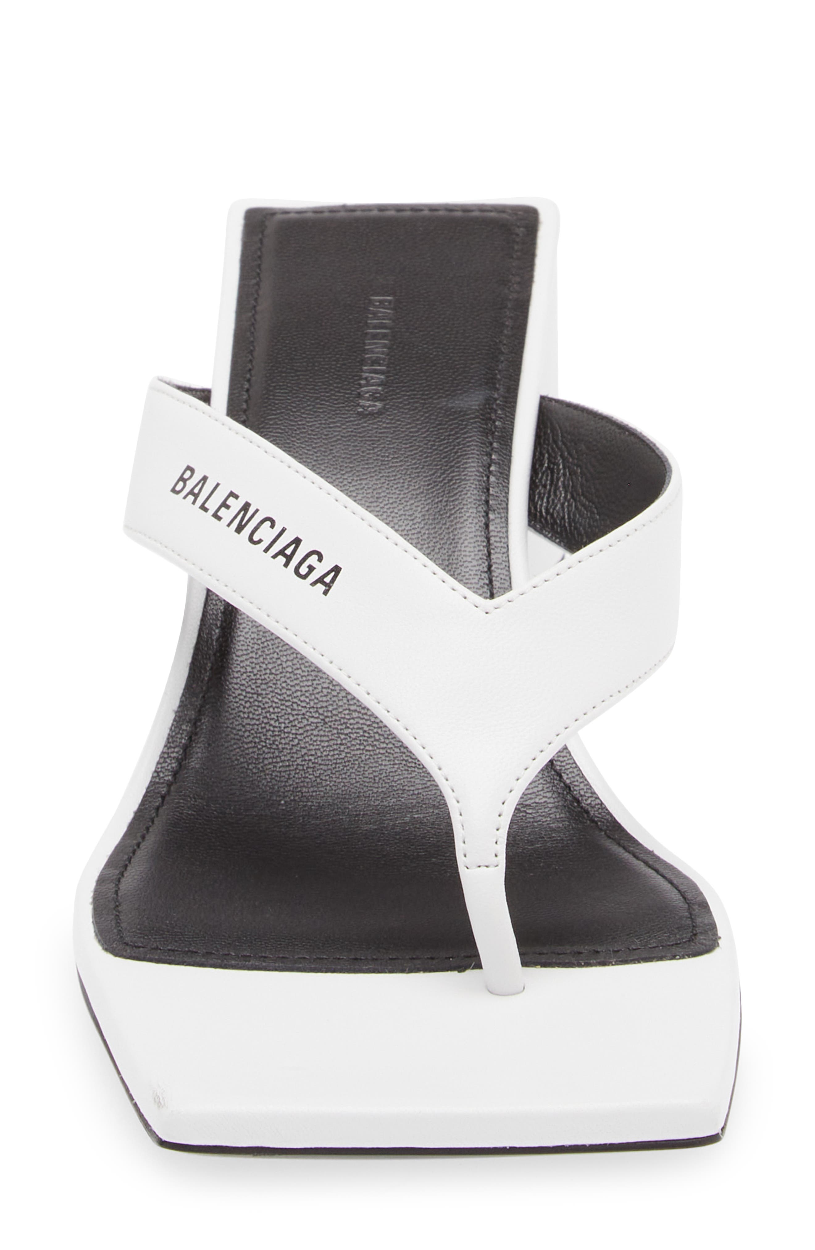 Balenciaga Square Toe Thong Sandal, Alternate, color, 