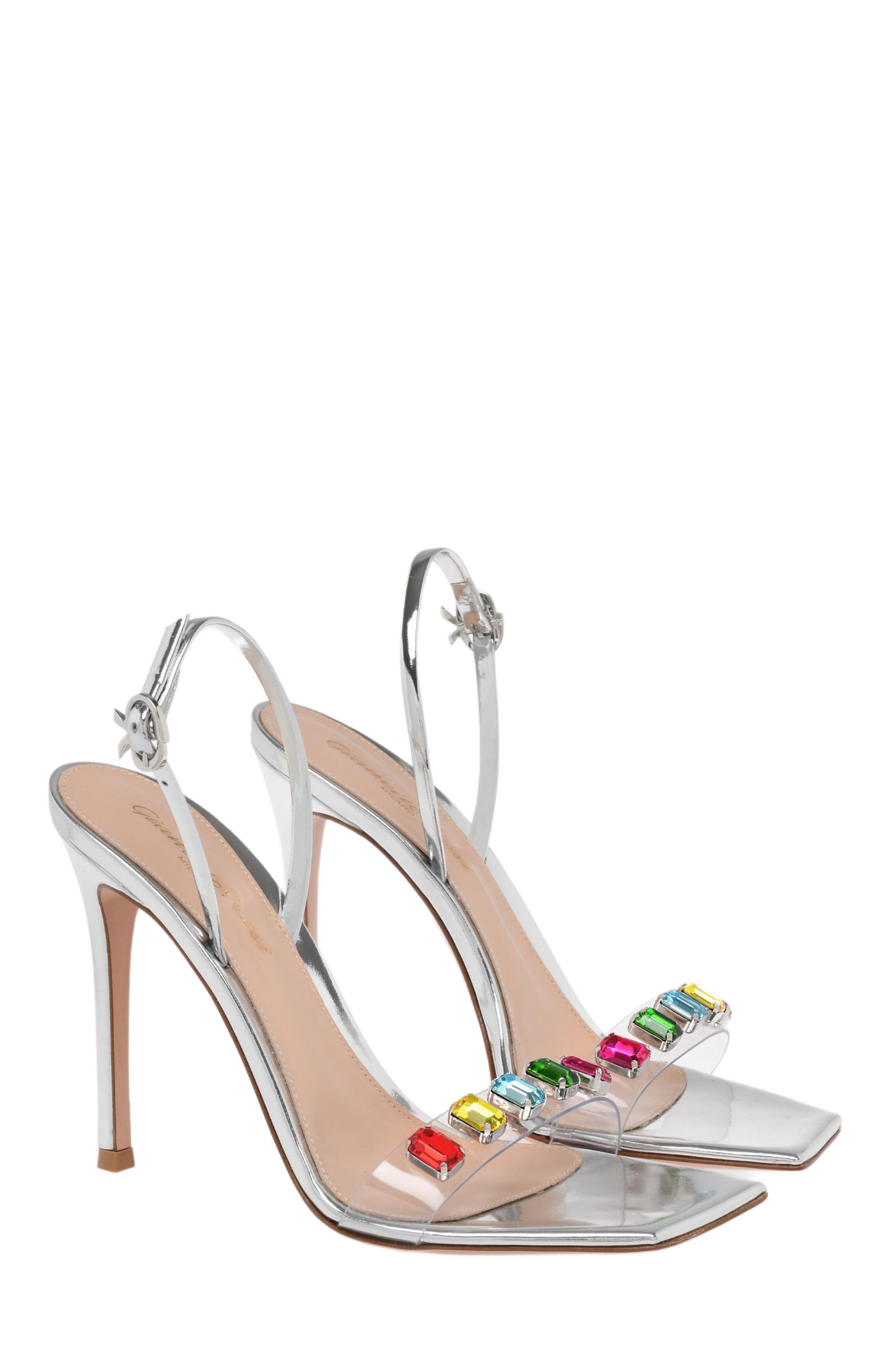 Gianvito Rossi Ribbon Candy Sandal, Alternate, color, 